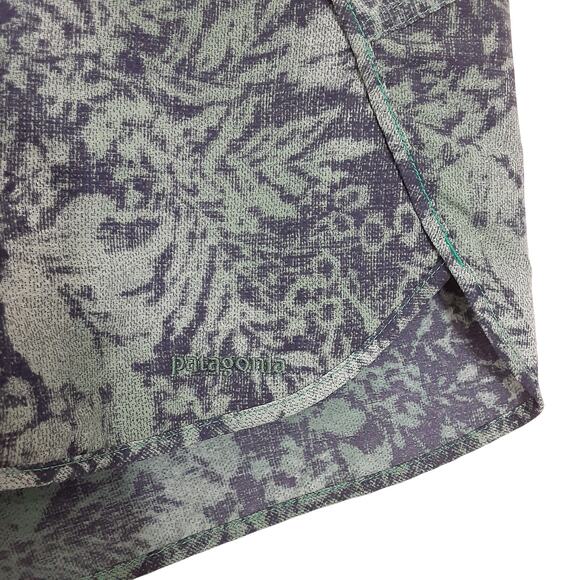 Patagonia Womens Wayfarer Board Shorts 5” Blue Floral Womens M/L Athletic Hiking - Picture 3 of 8